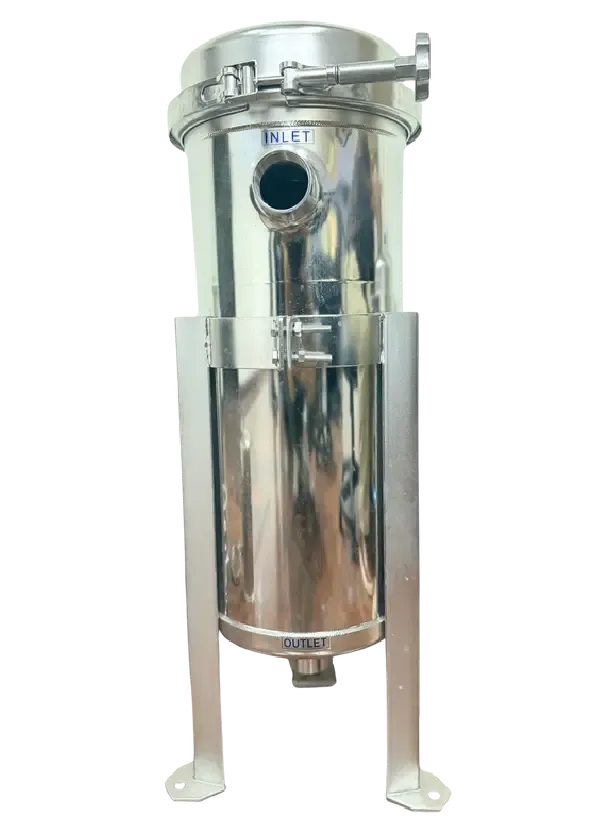 AquaX stainless steel single bag filter housing